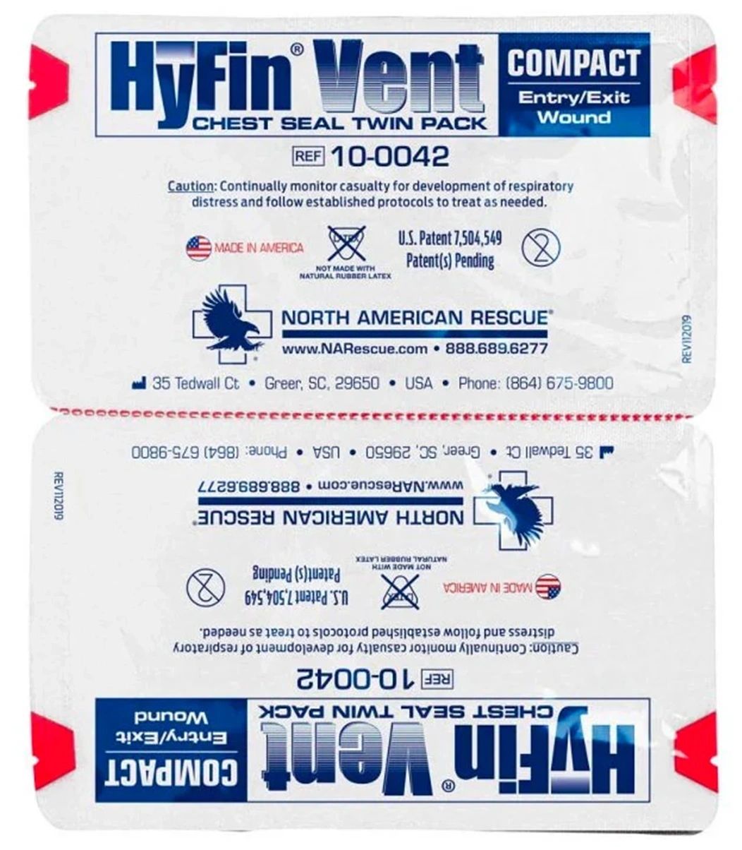 HyFin® Vent Chest Seal Twin Pack