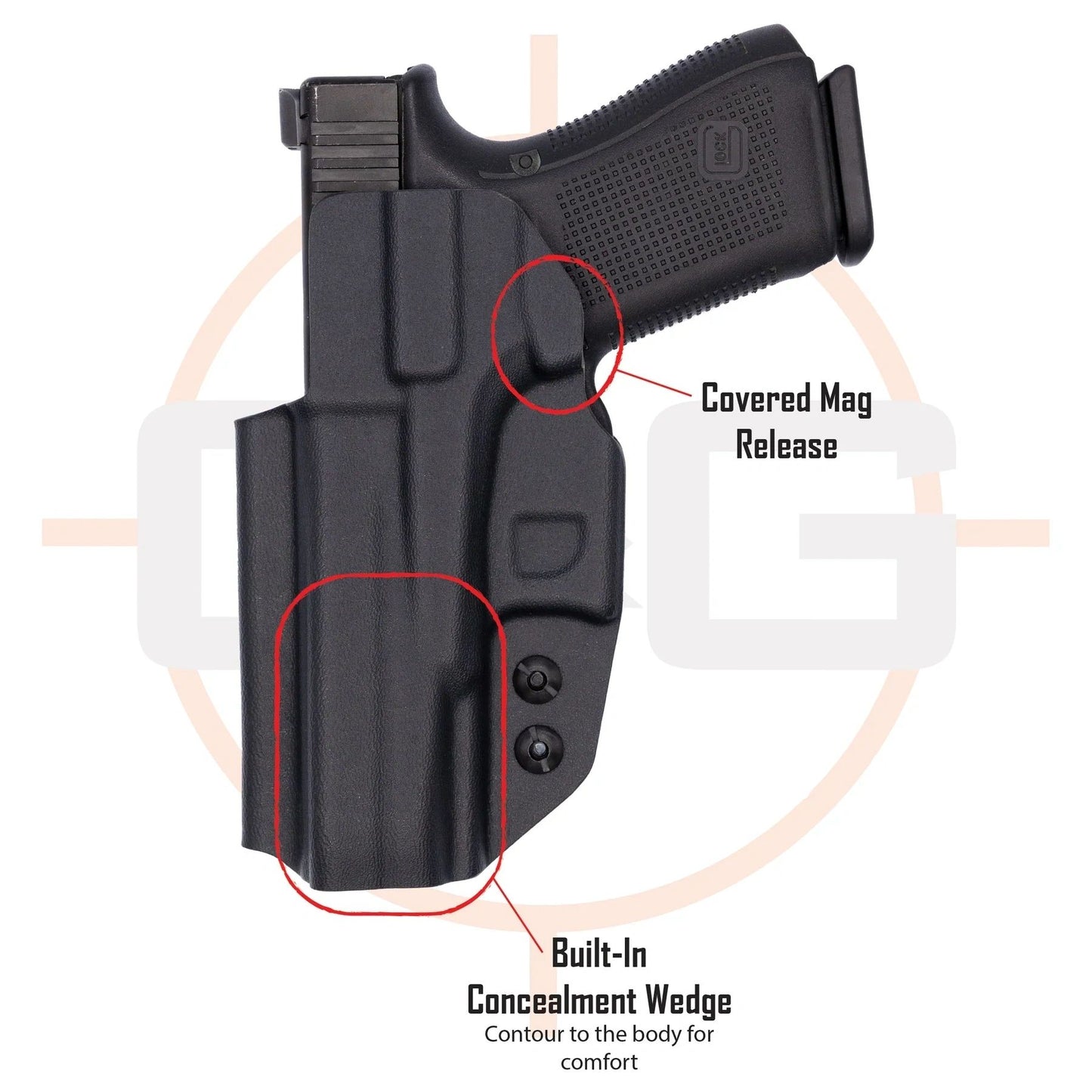 GLOCK 48/MOS IWB COVERT KYDEX HOLSTER