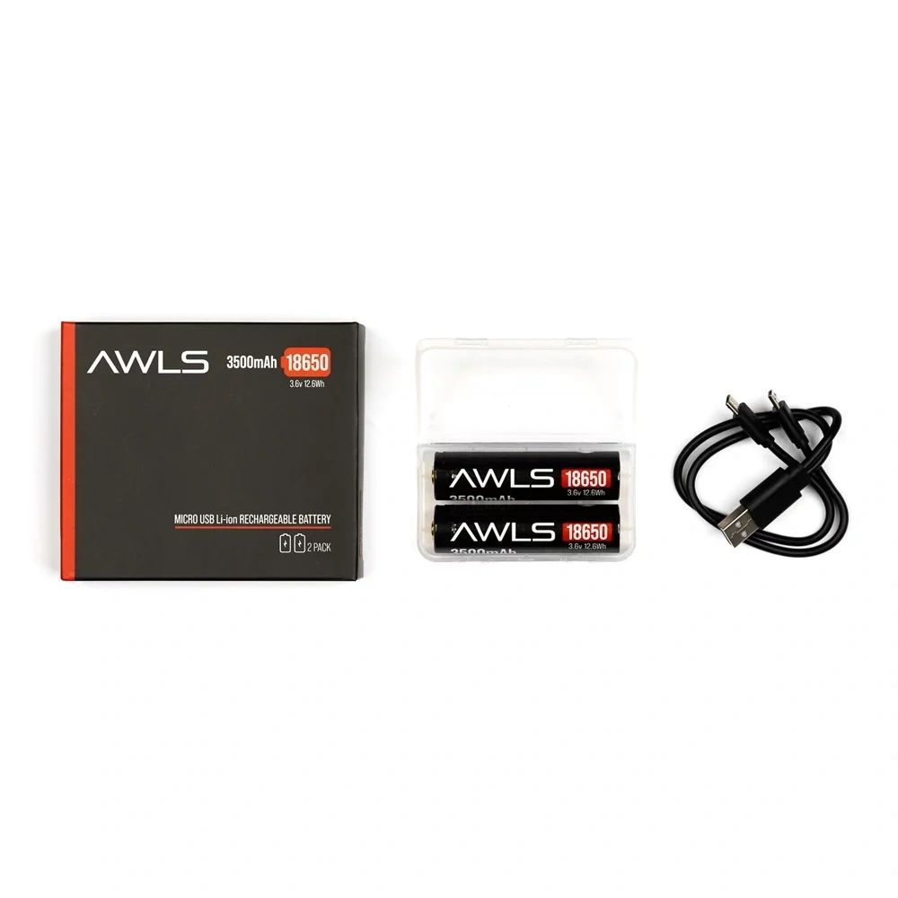 HRT AWLS 18650 3500mAh USB Batteries